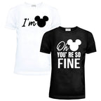 You’re So Fine Matching Couple Shirts – Funny His and Hers T-Shirt Set