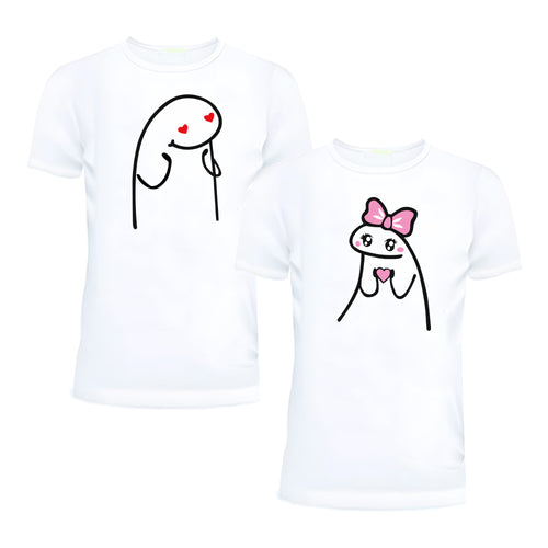 Cute Love Matching Couple Shirts – His and Hers Romantic T-Shirt Set
