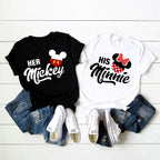 Her Man & His Woman Matching Couple Shirts – His and Hers T-Shirt Set