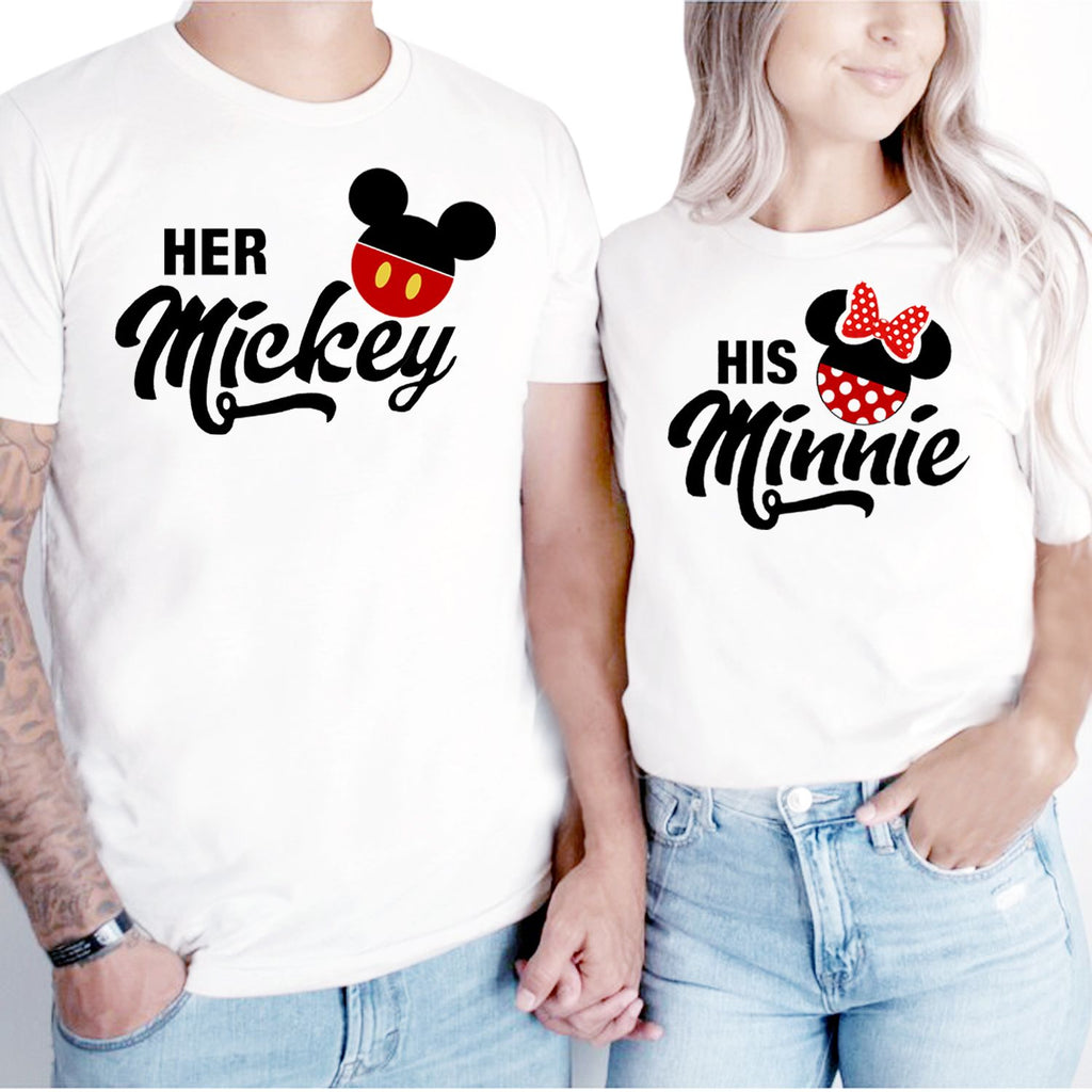 Her Man & His Woman Matching Couple Shirts – His and Hers T-Shirt Set