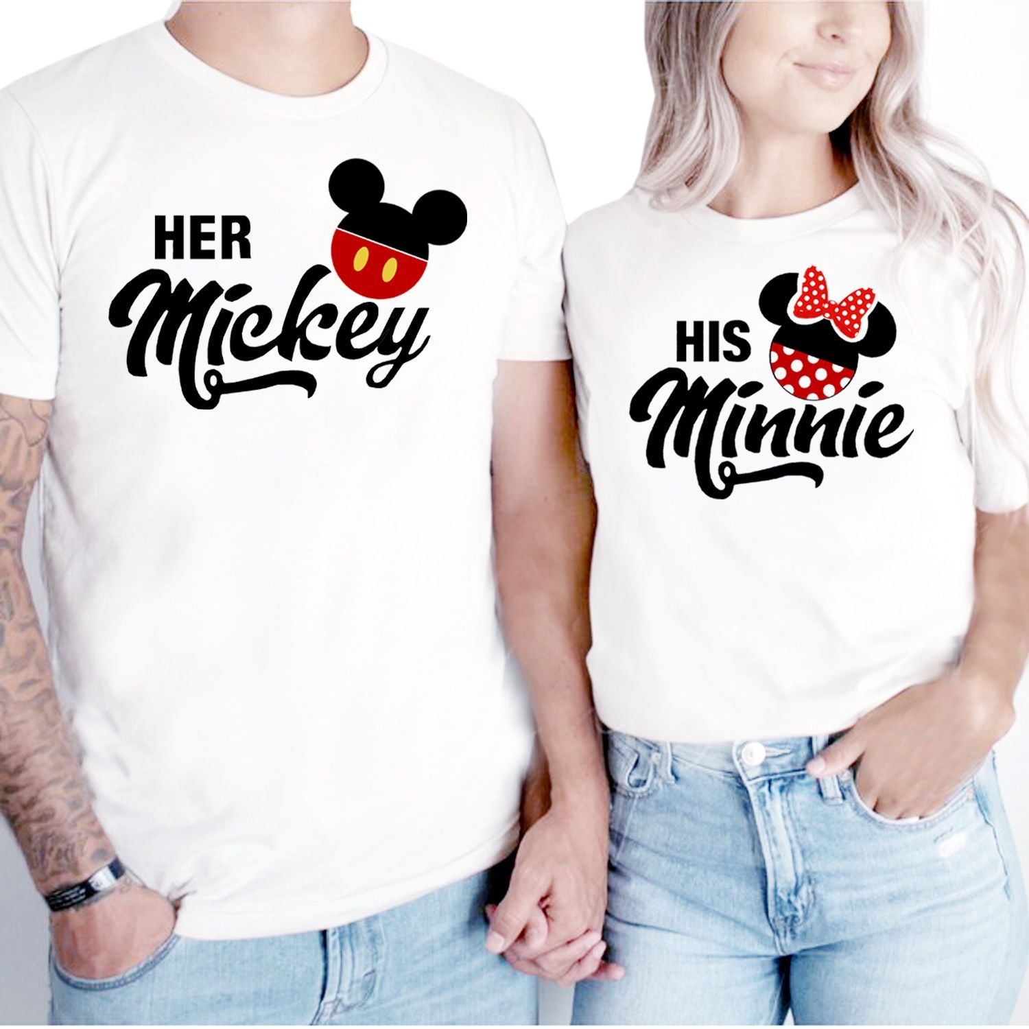 Her Man & His Woman Matching Couple Shirts – His and Hers T-Shirt Set