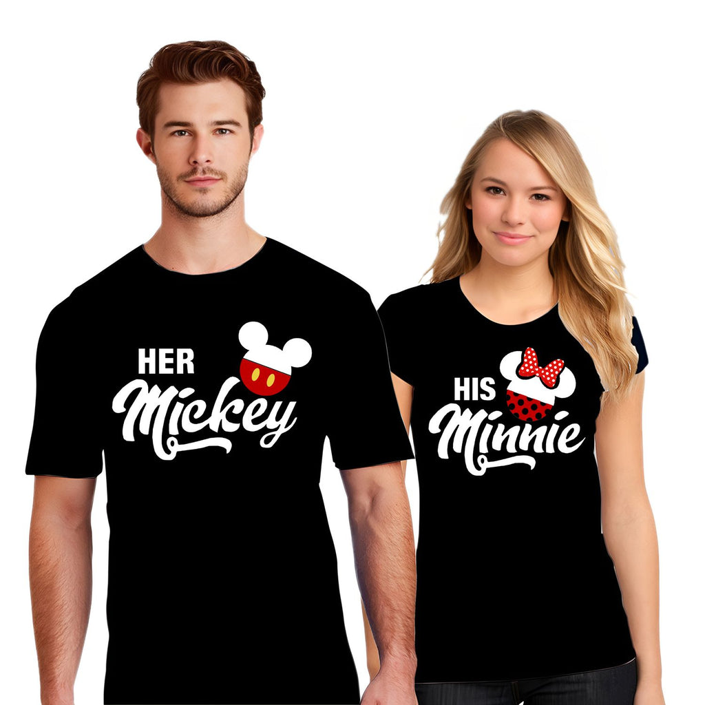 Her Man & His Woman Matching Couple Shirts – His and Hers T-Shirt Set