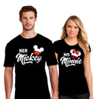 Her Man & His Woman Matching Couple Shirts – His and Hers T-Shirt Set