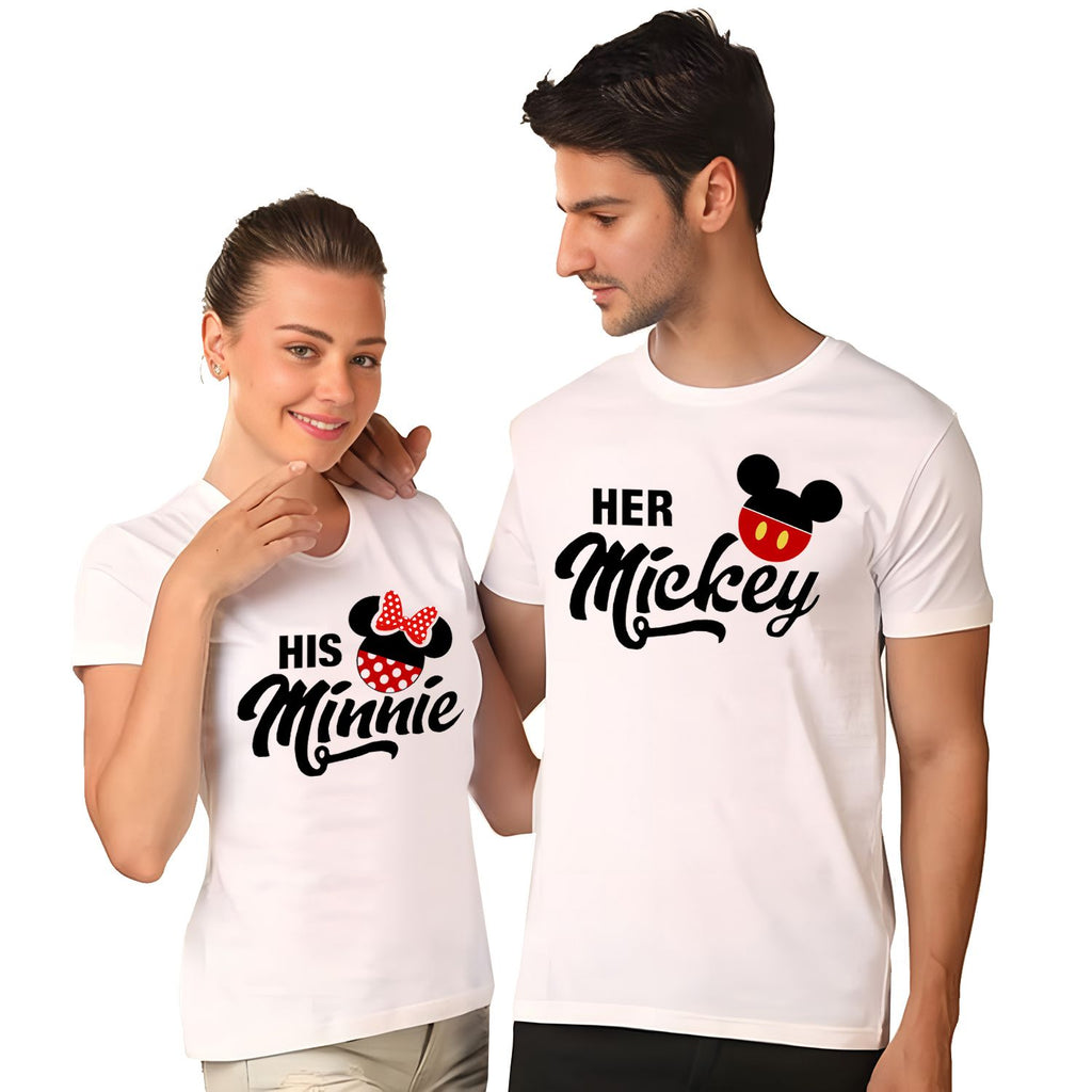 Her Man & His Woman Matching Couple Shirts – His and Hers T-Shirt Set
