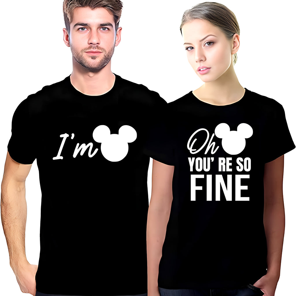 You’re So Fine Matching Couple Shirts – Funny His and Hers T-Shirt Set