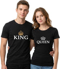 King & Queen Matching Couple Shirts – His and Hers Royal T-Shirt Set