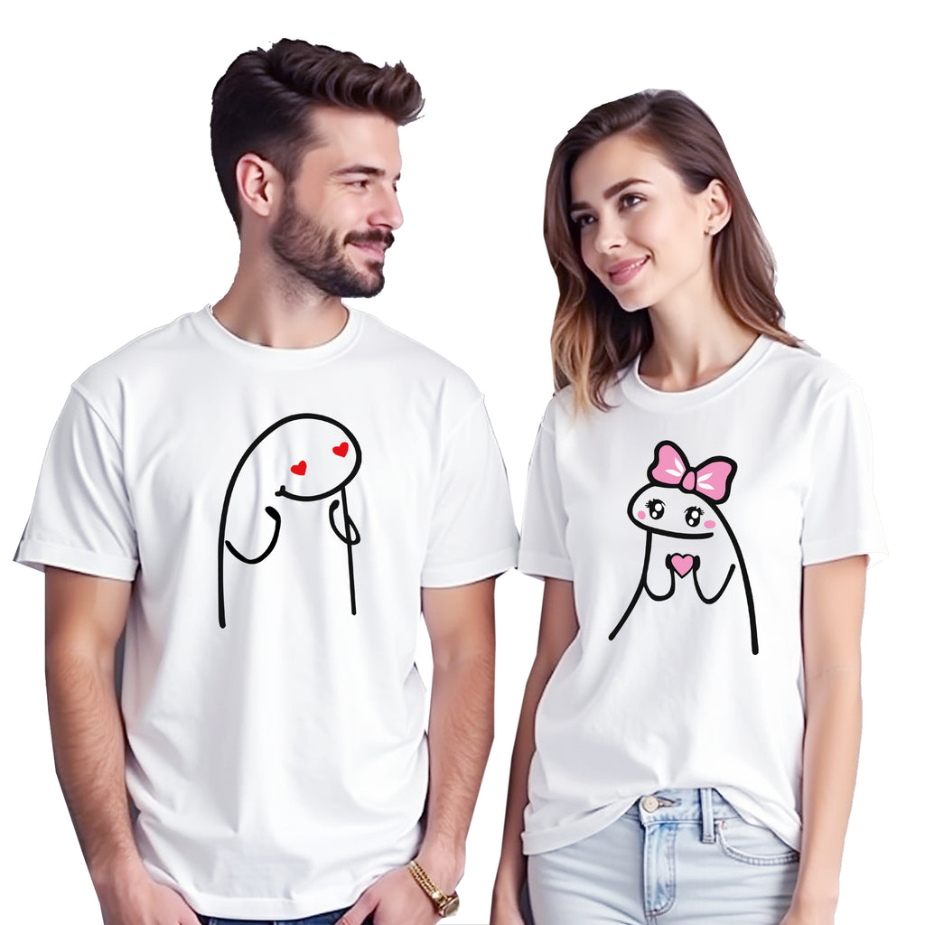 Cute Love Matching Couple Shirts – His and Hers Romantic T-Shirt Set