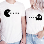Retro Arcade Matching Couple Shirts – His and Hers Love T-Shirt Set