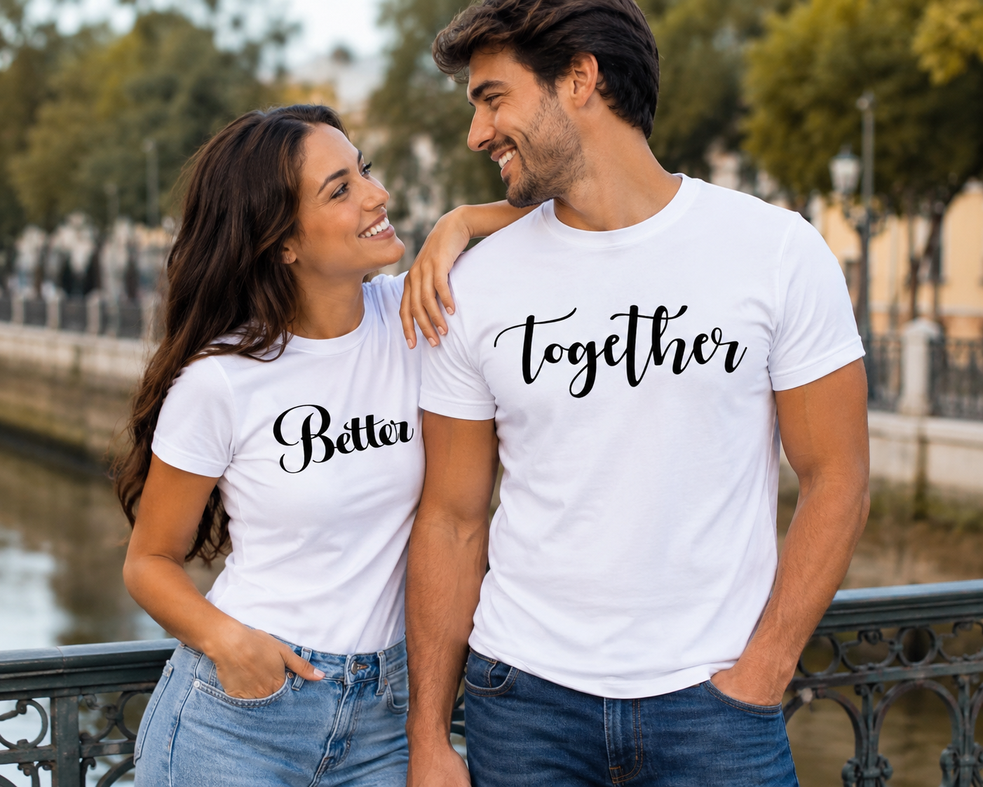 Better Together Matching Couple Shirts – His and Hers T-Shirts for Couples
