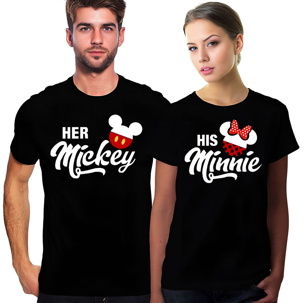 Her Man & His Woman Matching Couple Shirts – His and Hers T-Shirt Set