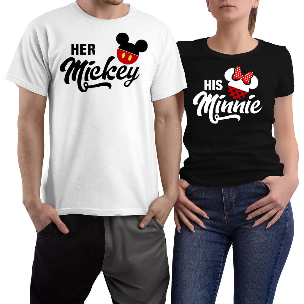 Her Man & His Woman Matching Couple Shirts – His and Hers T-Shirt Set