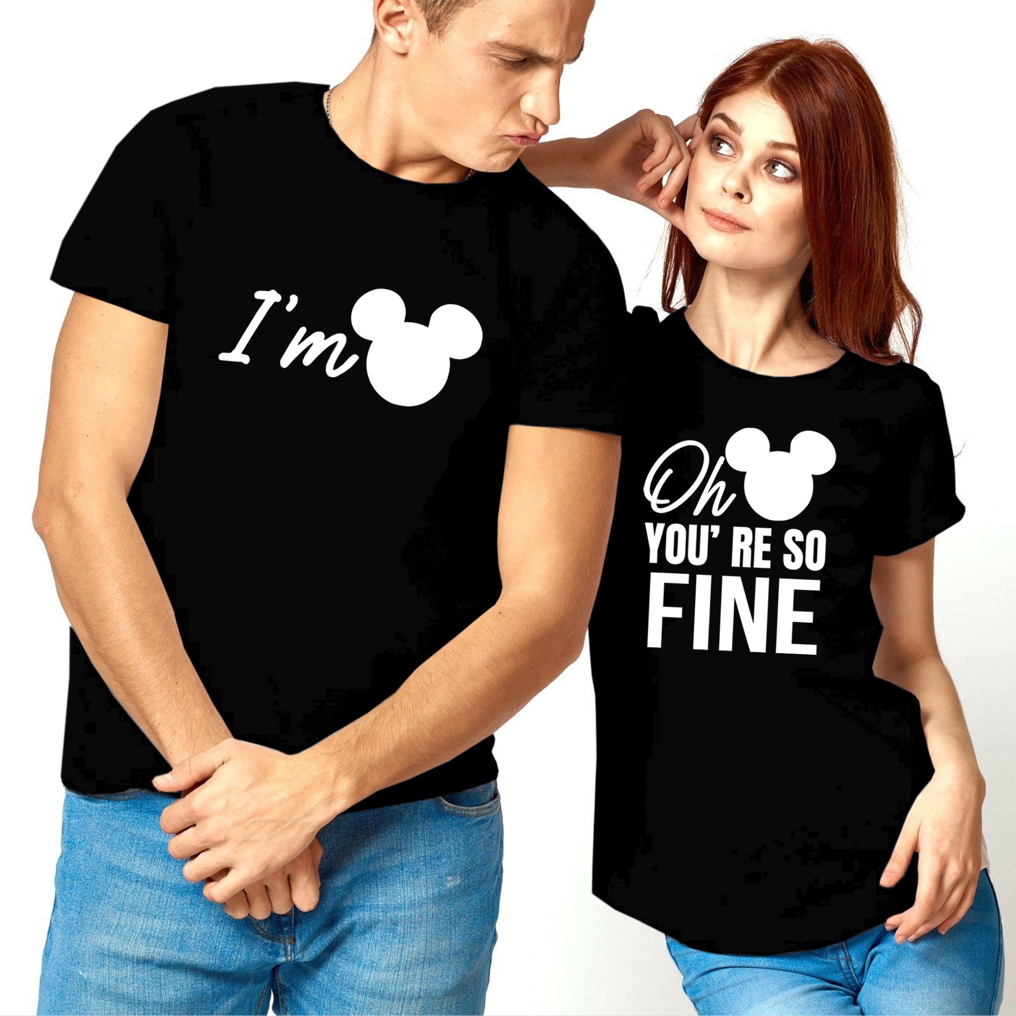You’re So Fine Matching Couple Shirts – Funny His and Hers T-Shirt Set