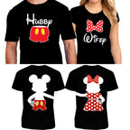 Hubby & Wifey Matching Couple Shirts – Husband and Wife T-Shirt Set