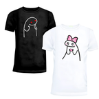Cute Love Matching Couple Shirts – His and Hers Romantic T-Shirt Set