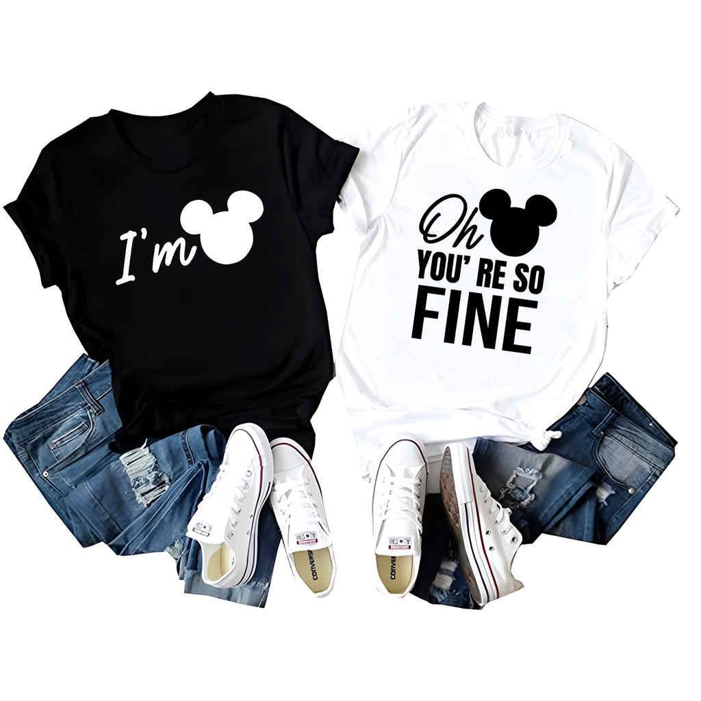 You’re So Fine Matching Couple Shirts – Funny His and Hers T-Shirt Set