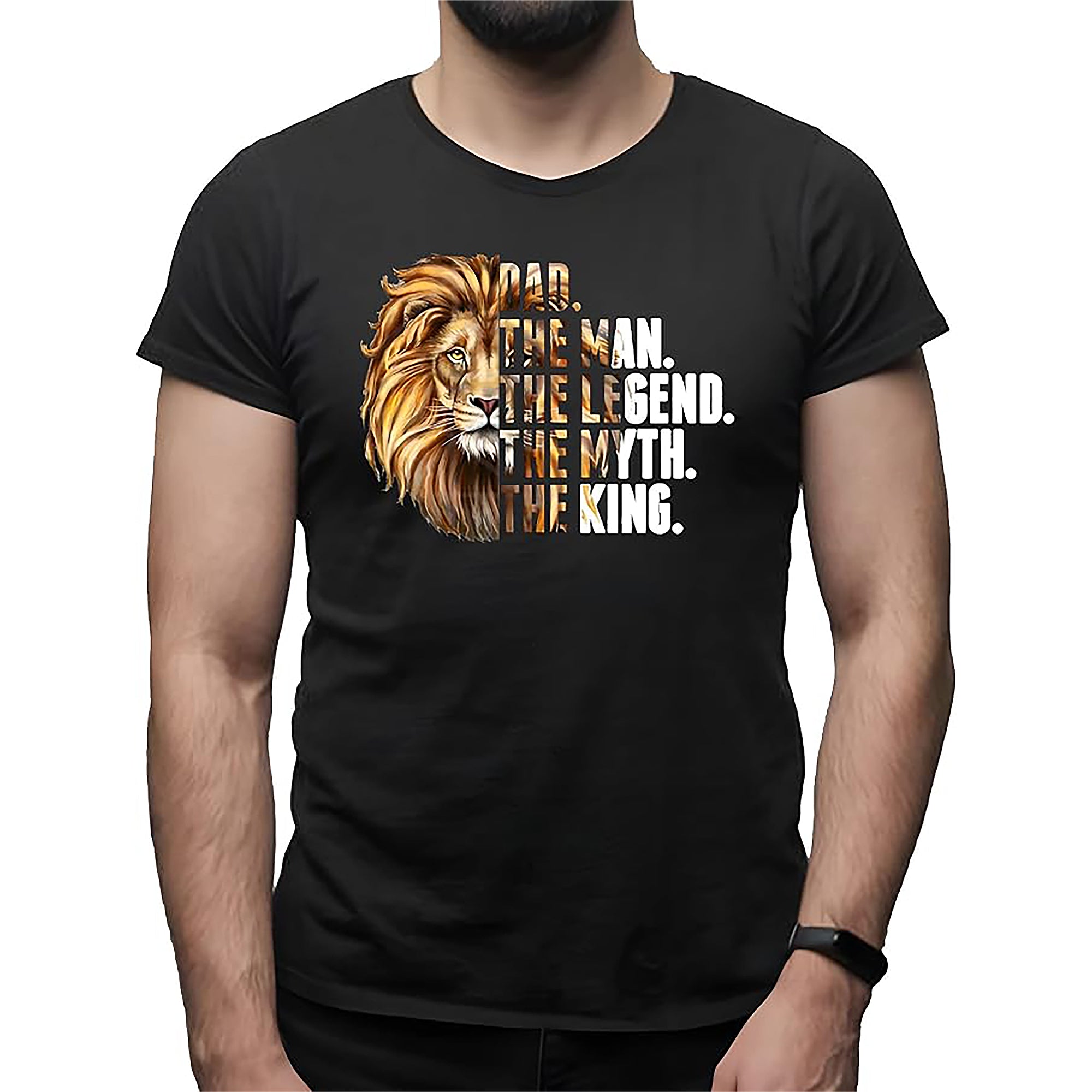 Dad Lion The Man The Myth The Legend T-Shirt – King Dad Shirt