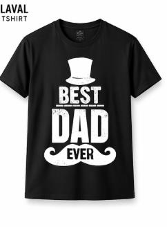 Best Dad Ever Mustache T-Shirt – Funny Father's Day Gift for Dad