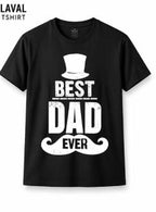 Best Dad Ever Mustache T-Shirt – Funny Father's Day Gift for Dad