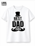 Best Dad Ever Mustache T-Shirt – Funny Father's Day Gift for Dad