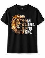 Dad Lion The Man The Myth The Legend T-Shirt – King Dad Shirt