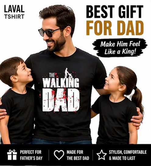 The Walking Dad Funny Dad T-Shirt – Father's Day Gift for Men