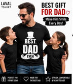 Best Dad Ever Mustache T-Shirt – Funny Father's Day Gift for Dad