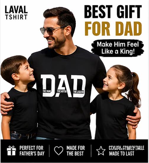 Dad The Man The Myth The Legend T-Shirt – Funny Gift for Dad