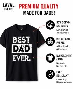Best Dad Ever T-Shirt – Funny Father's Day Gift for Dad