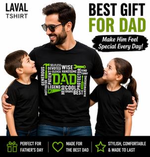 Awesome Dad T-Shirt – Funny Tool Design Father's Day Gift