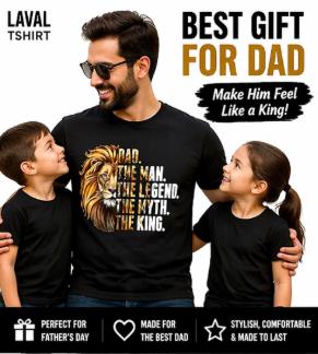 Dad Lion The Man The Myth The Legend T-Shirt – King Dad Shirt