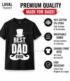 Best Dad Ever Mustache T-Shirt – Funny Father's Day Gift for Dad