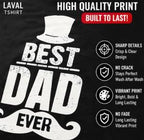 Best Dad Ever Mustache T-Shirt – Funny Father's Day Gift for Dad