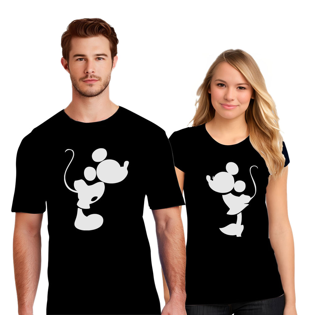 Kissing MM Couple Matching Shirts – His and Hers T-Shirts for Couples