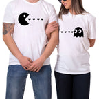 Retro Arcade Matching Couple Shirts – His and Hers Love T-Shirt Set