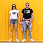 Power Couple Matching Shirts – His and Hers Couple T-Shirt Set