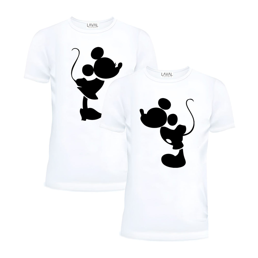 Kissing MM Couple Matching Shirts – His and Hers T-Shirts for Couples
