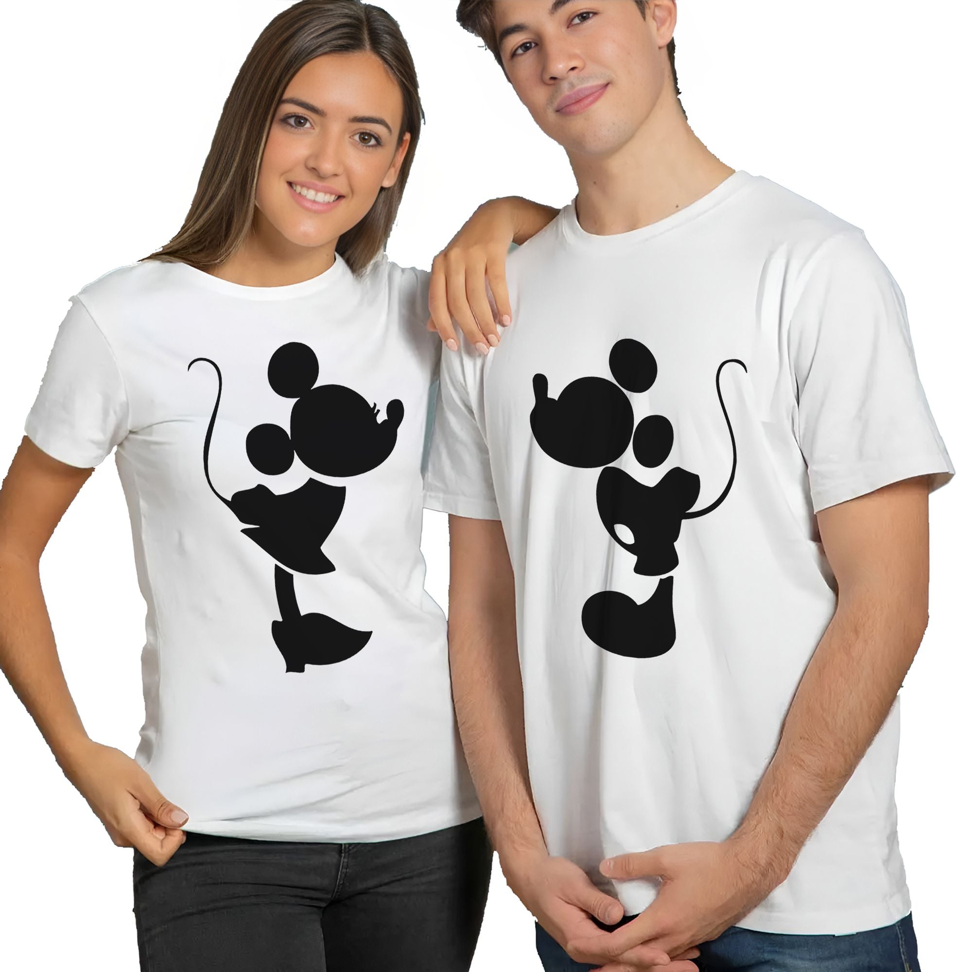 Kissing MM Couple Matching Shirts – His and Hers T-Shirts for Couples